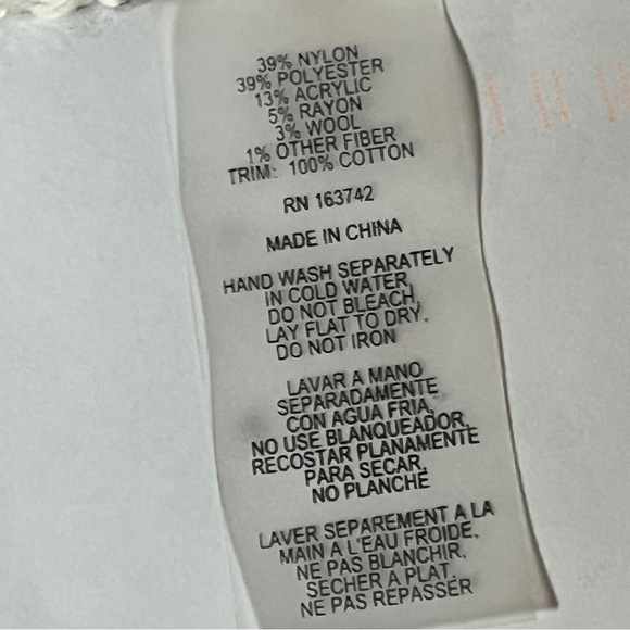 Anthropologie Sioni Nubby Knit Black White Gray Cardigan XL - Picture 12 of 12